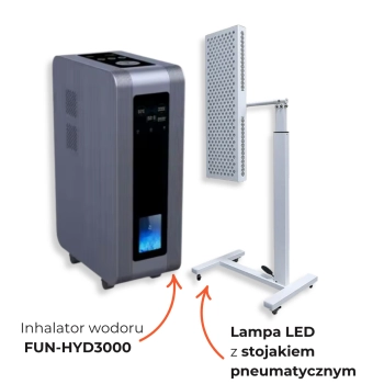 Zestaw Panel LED i inhalator wodoru FUN-HYD3000